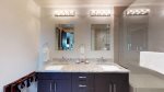 Double vanity sinks with granite coutertops